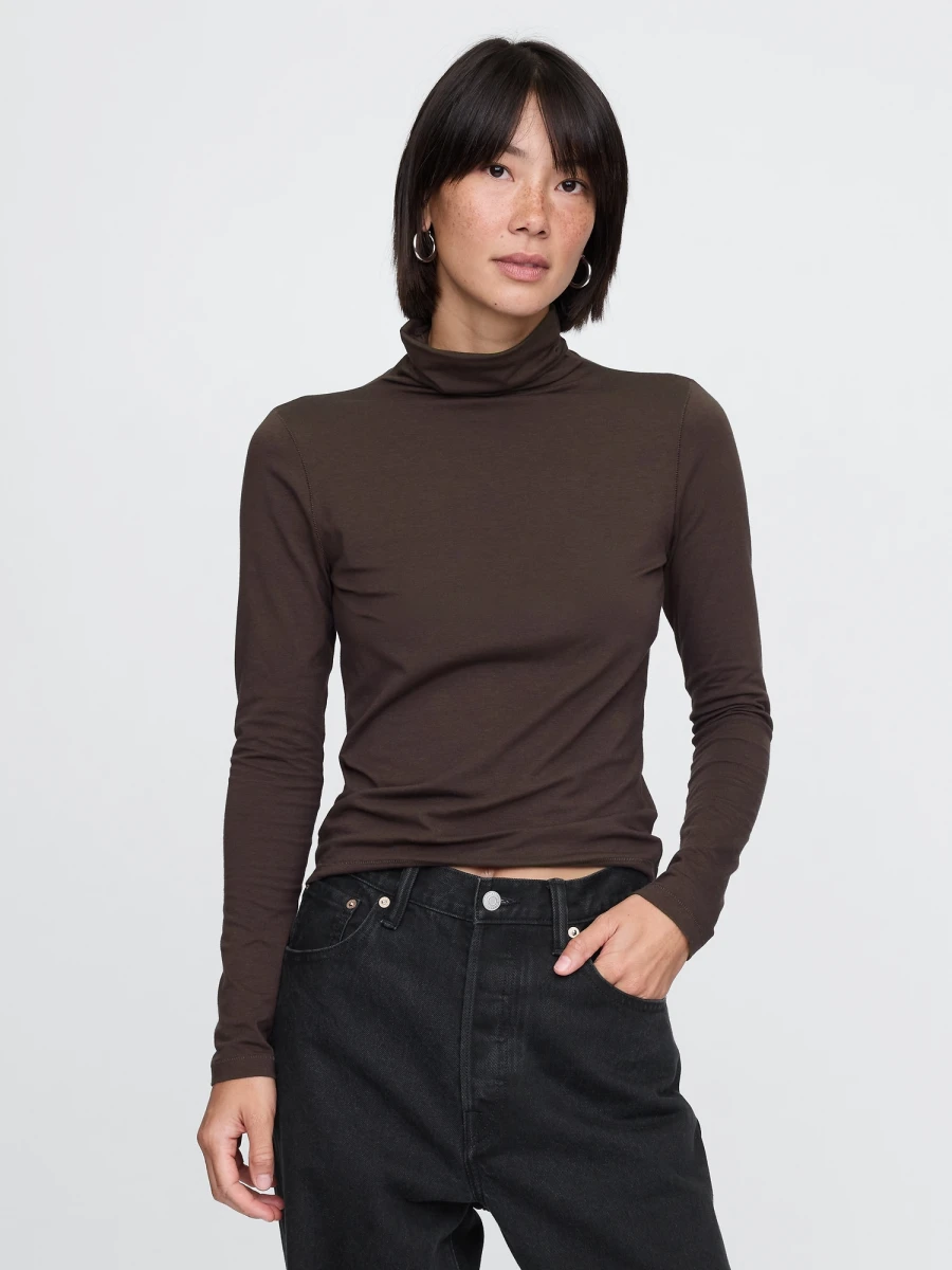 Remera Polera Mujer - Terra Brown 