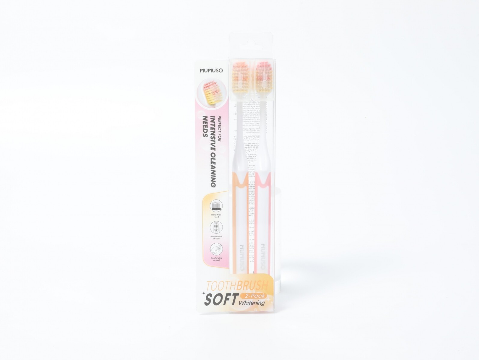 CEPILLOS DE DIENTES BLANQUEADORES SUAVES (PAQUETE DE 2) 