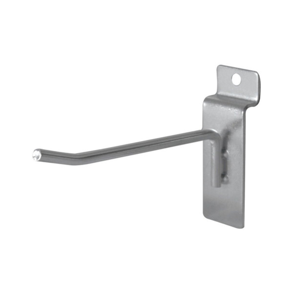 Gancho Exhibidor Para Panel Ranurado 15cm Uni Mensula Gancho Exhibidor Para Panel Ranurado 15cm Uni Mensula