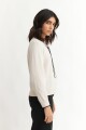 Sweater con corbatín CRUDO