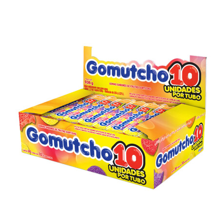 Gomitas en Tubo GOMUTCHO Caja X30 Unidades Surtidas