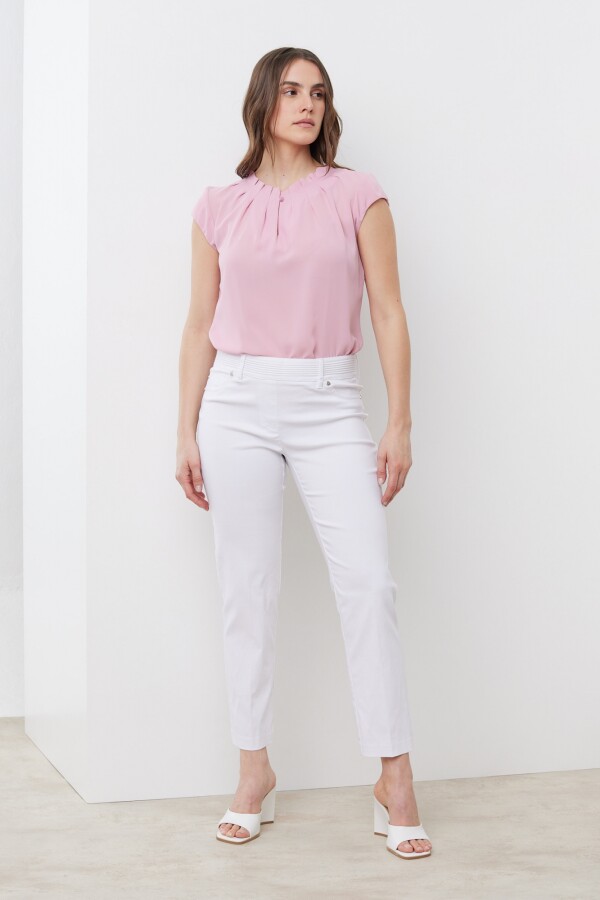 Pantalon Pull On BLANCO