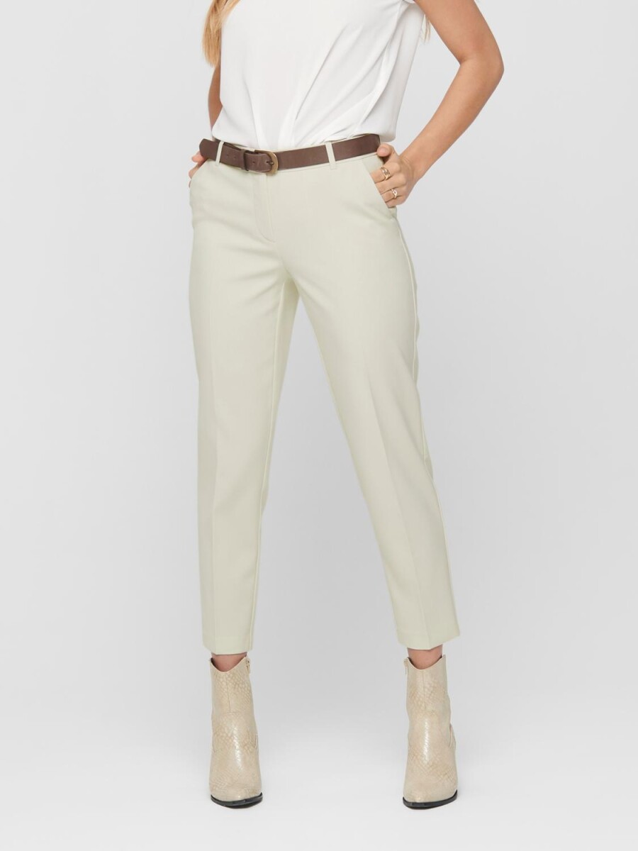 Pantalón Vilda Tiro Medio Y Straight Fit - Whitecap Gray 