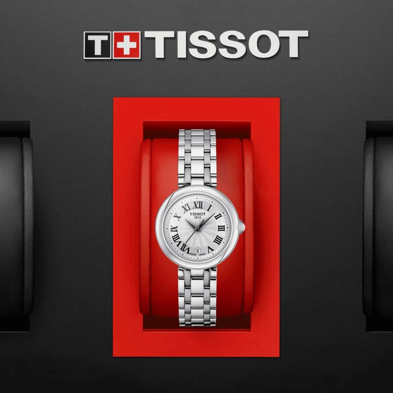 Reloj Tissot Bellissima Small para mujer T1260101101300 en acero plateado Reloj Tissot Bellissima Small Para Mujer T1260101101300 En Acero Plateado