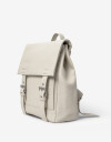 Mochilas Urbanas Mochila Con Hebillas - Blanco Crudo