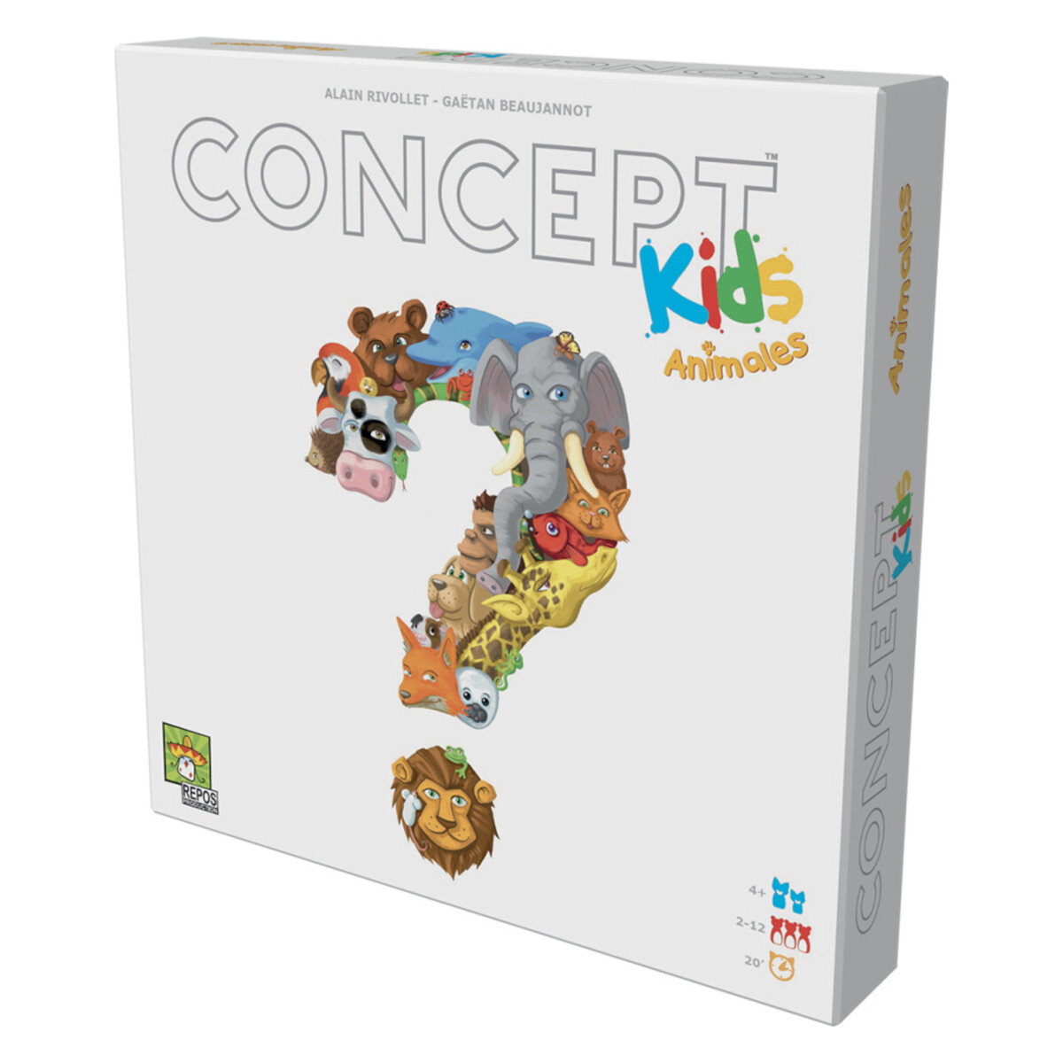 Asmodee - Concept Kids Animales Juego de Mesa. +4 Años. 2 a 12 Jugadores. Idioma Español. 