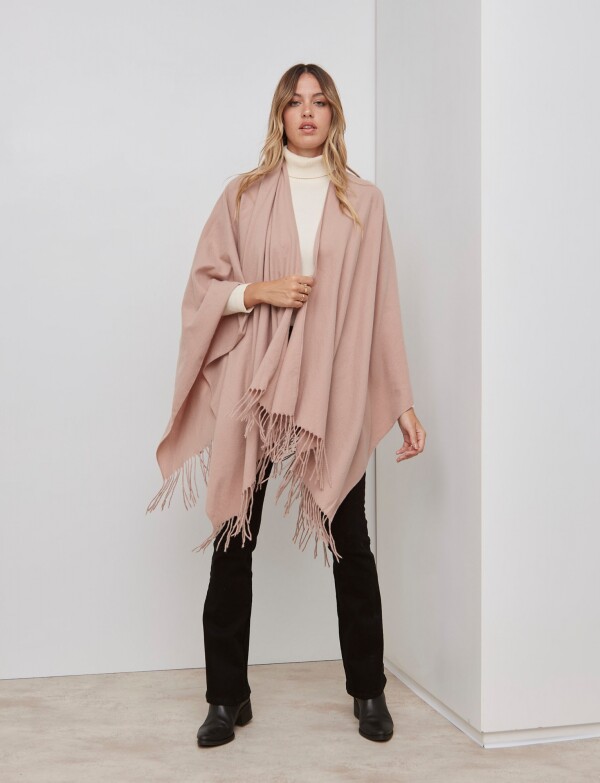 Ruana Soft Flecos ROSA