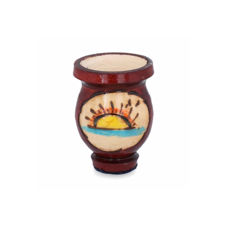 MATE DE MADERA CHICO MULTICOLOR