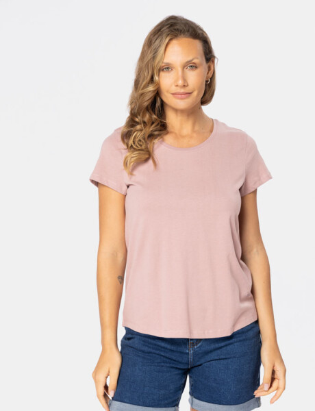 REMERA BÁSICA DE ALGODÓN Rosado