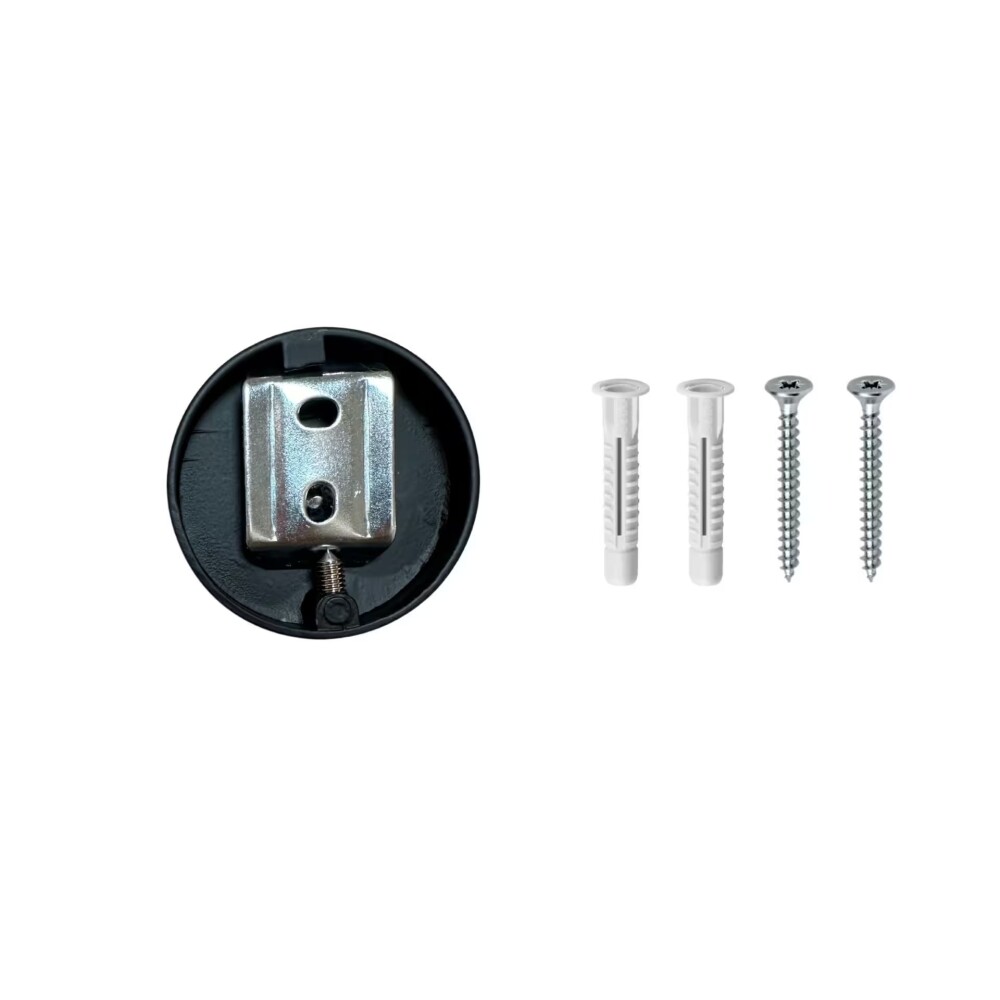 Percha negro mate Milano Dmc Percha Negro Mate Milano Dmc