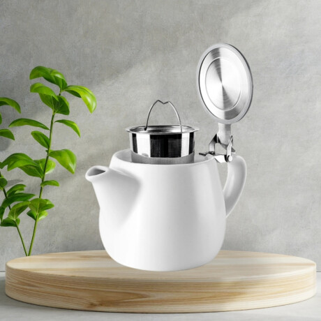 Kit Juego de Té Blanco con Tetera de Cerámica, Jarra Eléctrica Lacor y Set de Té 8 Piezas Kit Juego de Té Blanco con Tetera de Cerámica, Jarra Eléctrica Lacor y Set de Té 8 Piezas