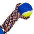 Juguete Perro Pelotas Tenis Cuerda Soga Trenzada Mascotas Variante Color Azul y Naranja