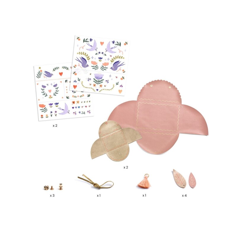 Set de manualidades para hacer monederos Rosa
