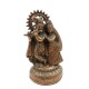KRISHNA Y RADHA DE METAL COBRIZO 599/24 X 14 Cm