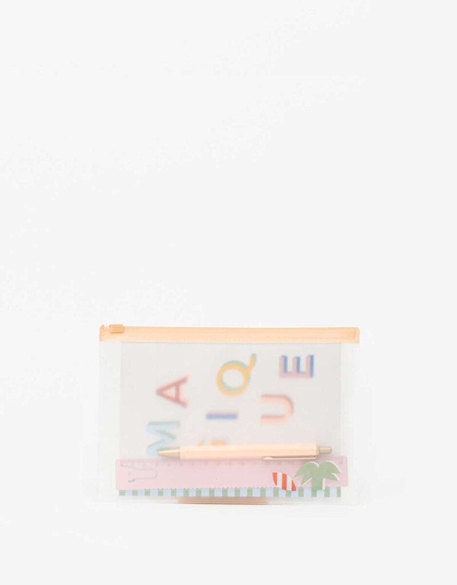 Set De Libreria En Estuche - Combinacion Multicolor 