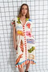 Vestido camisero la dolce vita multicolor