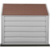 Casa para Perros de Razas Pequeñas Rimax Taupe/Rojo Casa para Perros de Razas Pequeñas Rimax Taupe/Rojo