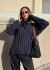 Sweater Mango Azul / Negro