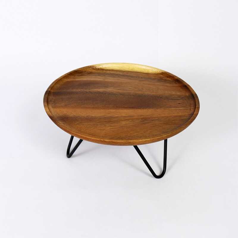 BANDEJA RED MARRON COMB C/SOPORTE 25X12CM Unica