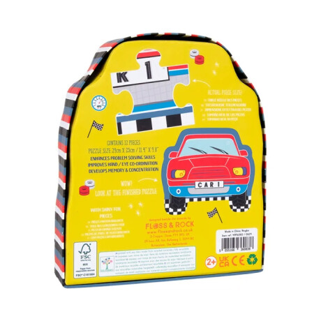 Puzzle Floss & Rock 12 piezas Autos