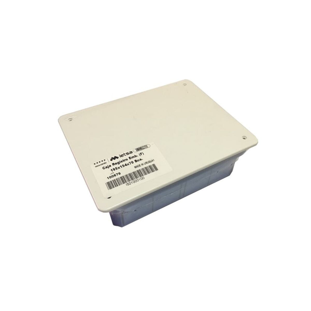 Caja Plastica Tipo Registro Embutir 113x96x70 Molveno 