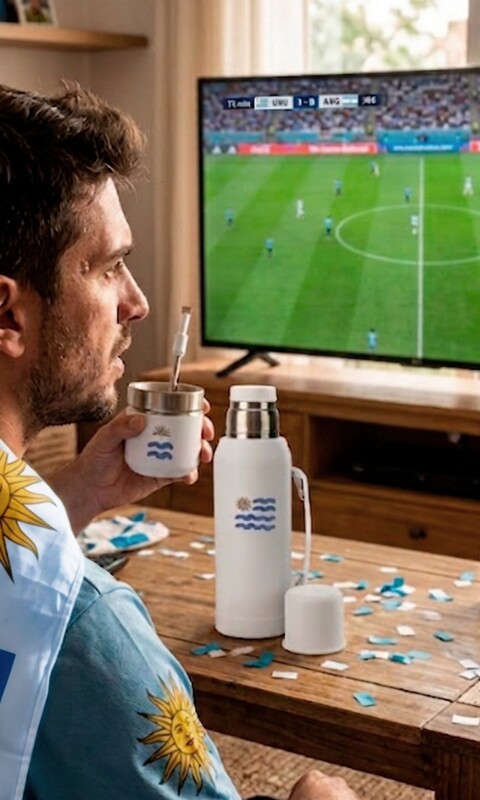 KIT MATERO ATOMIC URUGUAY BLANCO