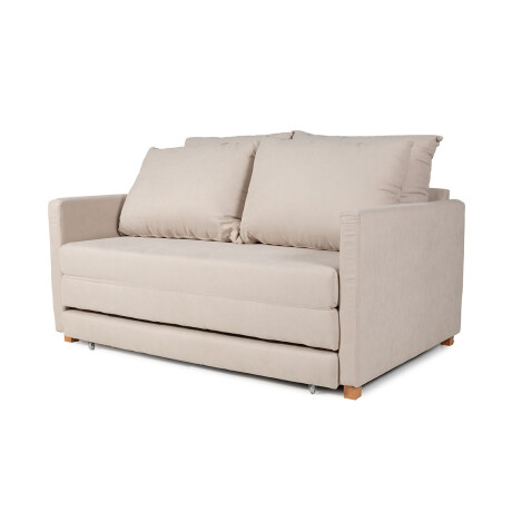 Sofá Cama Niki - Tela Rústica 9901 (Soft Beige)