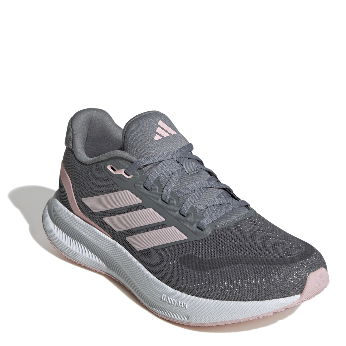 Championes Unisex Adidas Run Falcon 5 - Gris - Rosado 