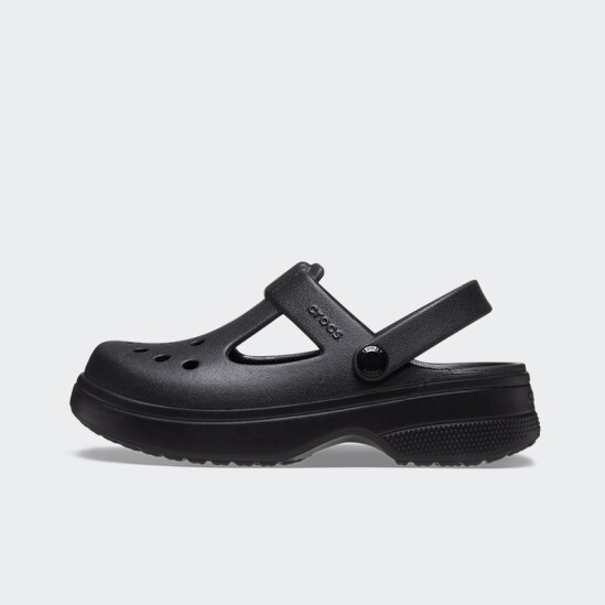 Crocs Classic Clog Mary Jane Niños Negro