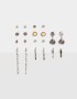 Aros Sets Strass Sets De Aros - Plateado