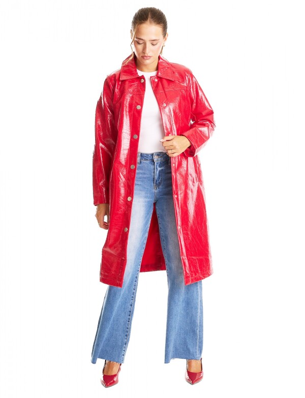 Chaqueta Charol ROJO