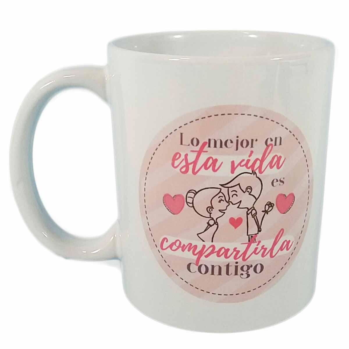 Taza tipo Mug Vida compartida 