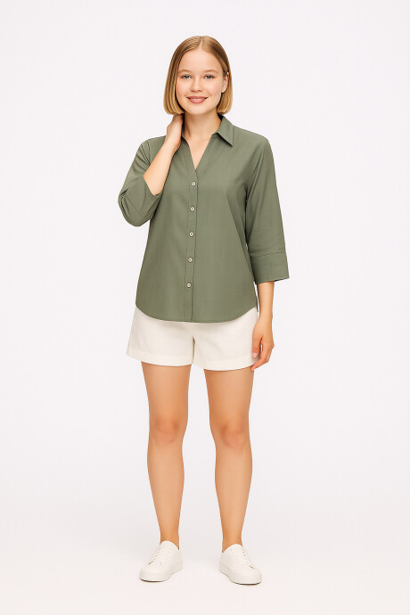 Camisa Oppu Verde Azulado