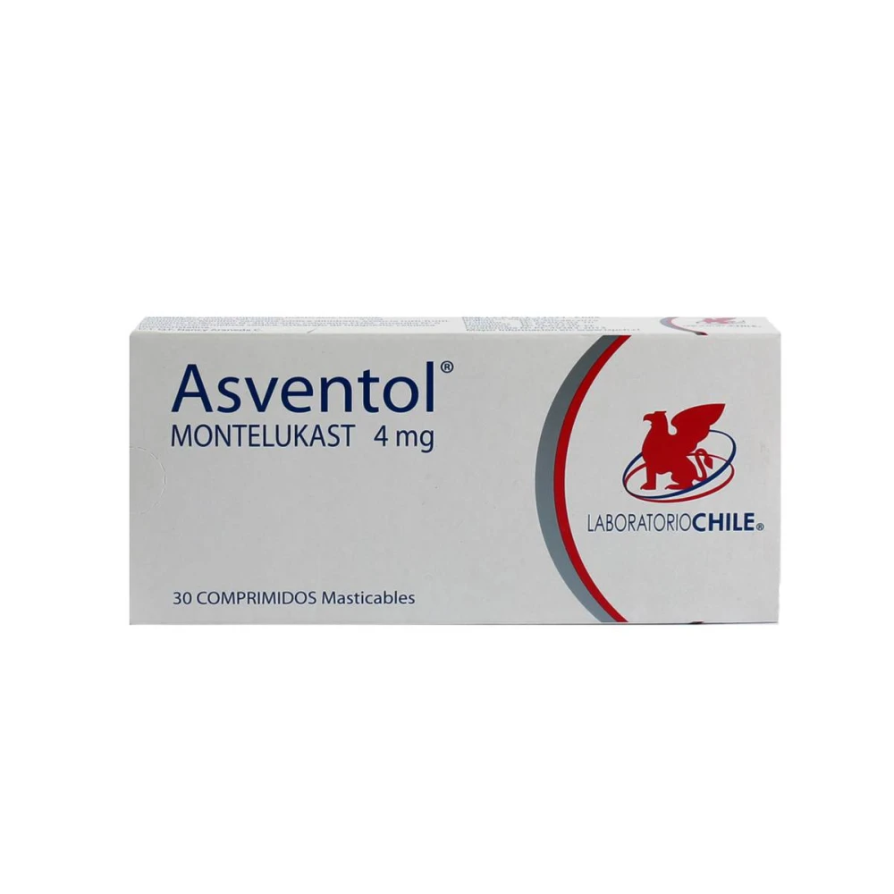 ASVENTOL 4 MG. CJ X 30 COMP. MASTIC.