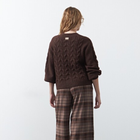 CARDIGAN BOREAL Chocolate