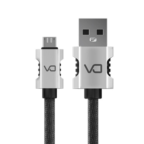 Cable De Datos Usb A Micro Usb Pro Reforzado Marvo Atrix ® Variante Color Gris