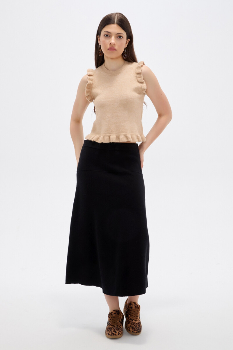 Chaleco Halyra - Beige Melange 