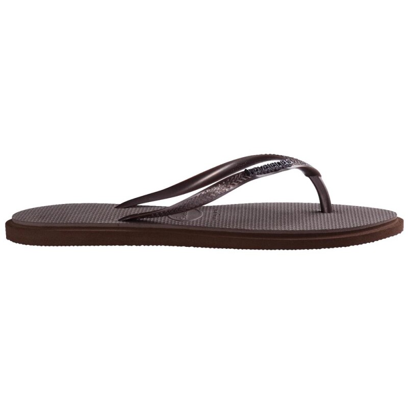 Sandalias Havaianas Slim Point FC Mujer Gris Café