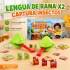 Juego Lengua de Rana X2 Captura Insectos con Cartas Verde