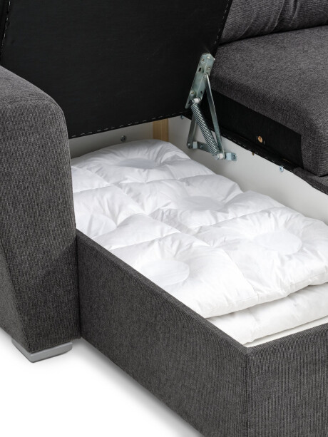 Sofá cama chaise longue VELJBY gris osc Sofá cama chaise longue VELJBY gris osc