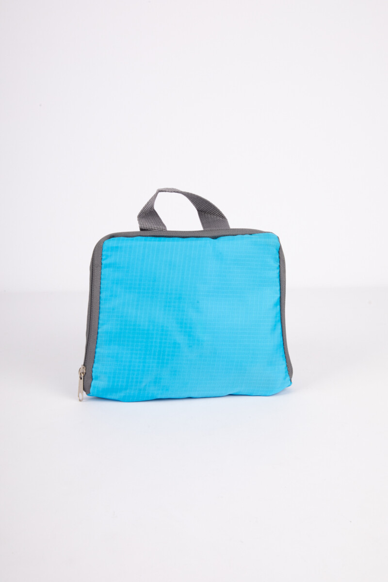 MOCHILA PLEGABLE VIAJE - Turquesa 