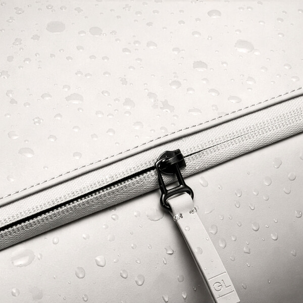 Mini Bolso Gastón Luga Splash Brooklyn 1/2L Impermeable Blanco 1