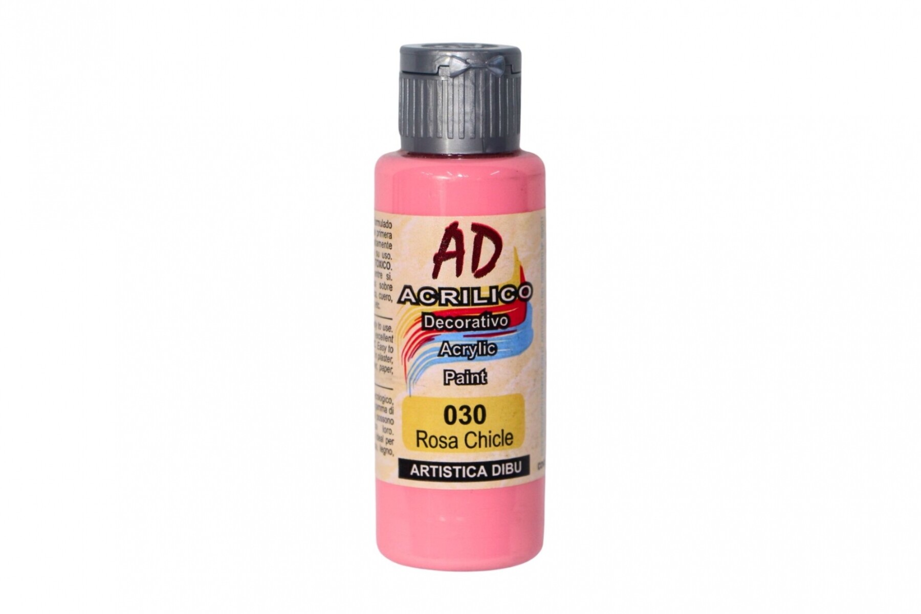 PINTURA ACRILICA ARTISTICA DIBU 60 ML. DIFERENTES COLORES - COLOR ROSA CHICLE 030 