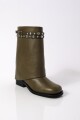 BOTA LARGA SCORPIO STUDDED Verde