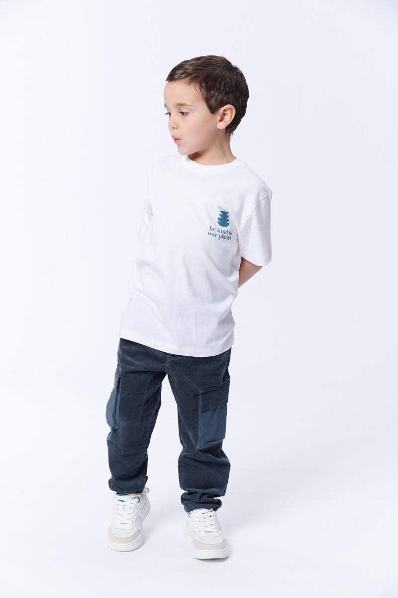 Remera estampa Be Kind Blanco
