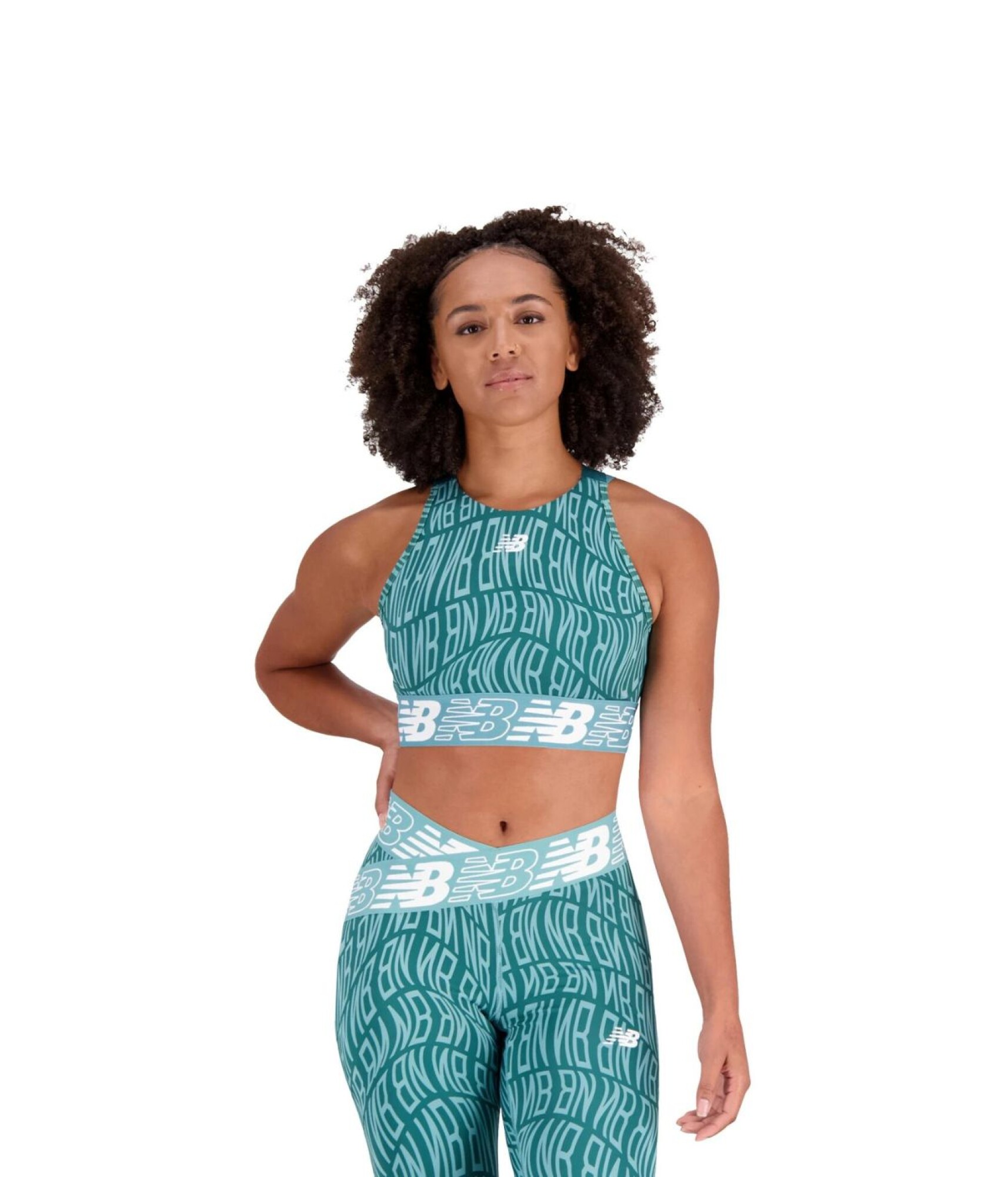 Top New Balance Verde Agua Apache