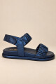 Sandalia Soft Azul metalizado
