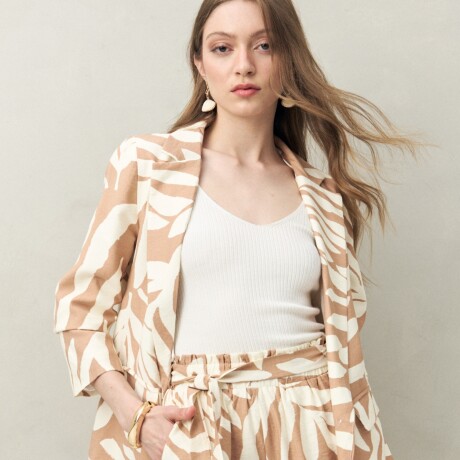 BLAZER IRENE Beige Oscuro