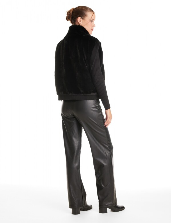 Chaleco Faux Fur NEGRO