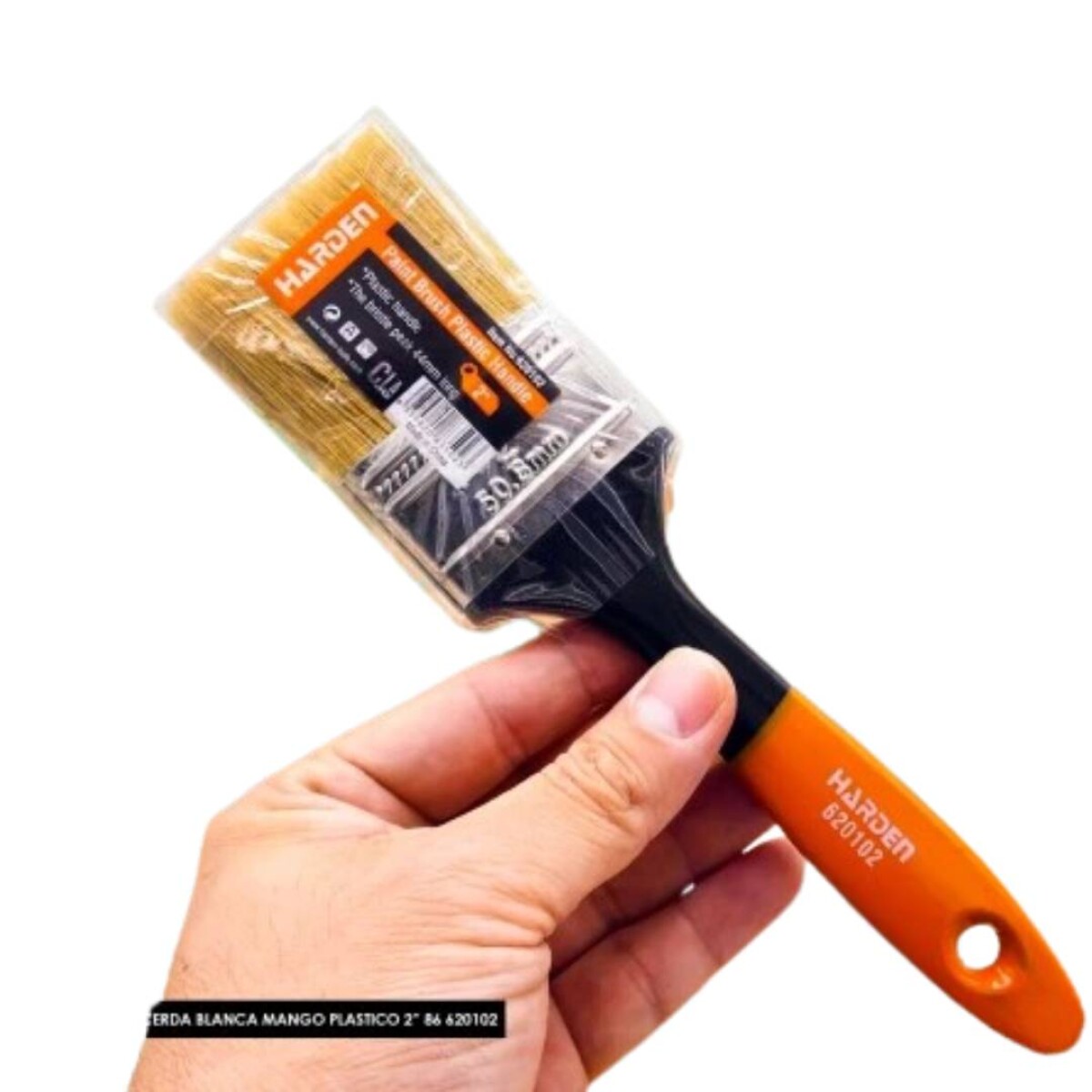 PINCEL CERDA BLANCA MANGO PLASTICO 2 HARDEN ++ - N/a 